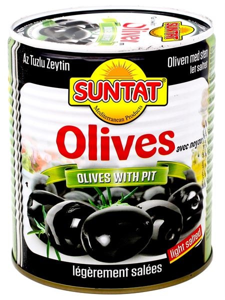 SUNTAT Oliven geschwärzt leicht ges. 850ml Dose