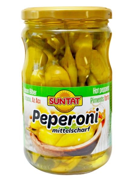 SUNTAT Griechische Peperoni 660ml Gl.
