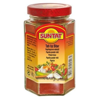 SUNTAT Süßes Paprikapulver 12x85g Dose.